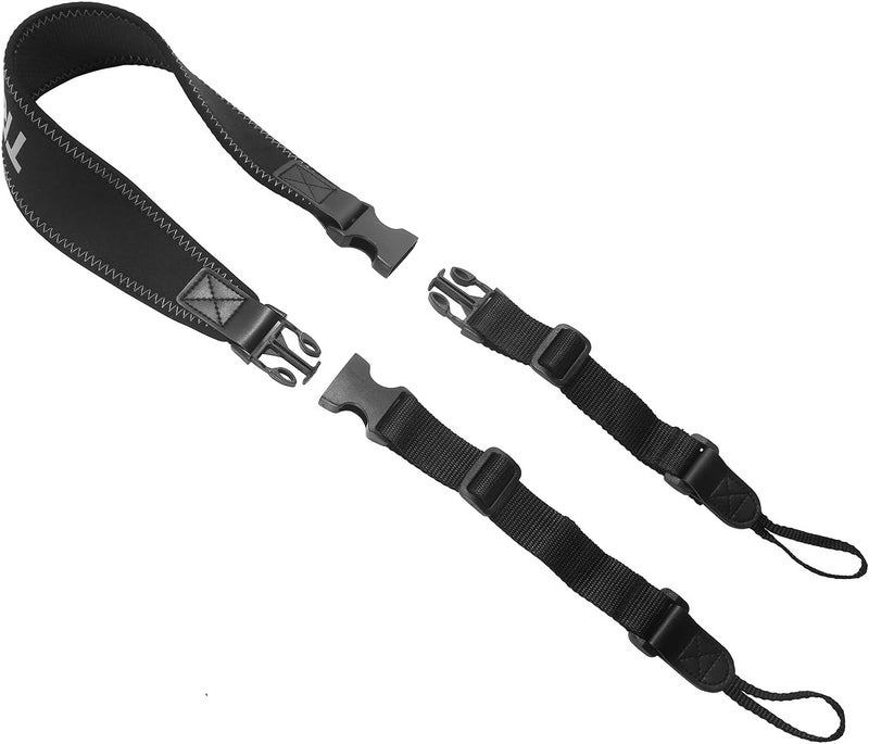 EYESKEY TROSCAS Super Comfort Neoprene Optic Straps | Loop Connectors | Field Repair Buckle | Lightweight | Adjustable Length Neck Straps for Binoculars Cameras (Type 1) - Image 2